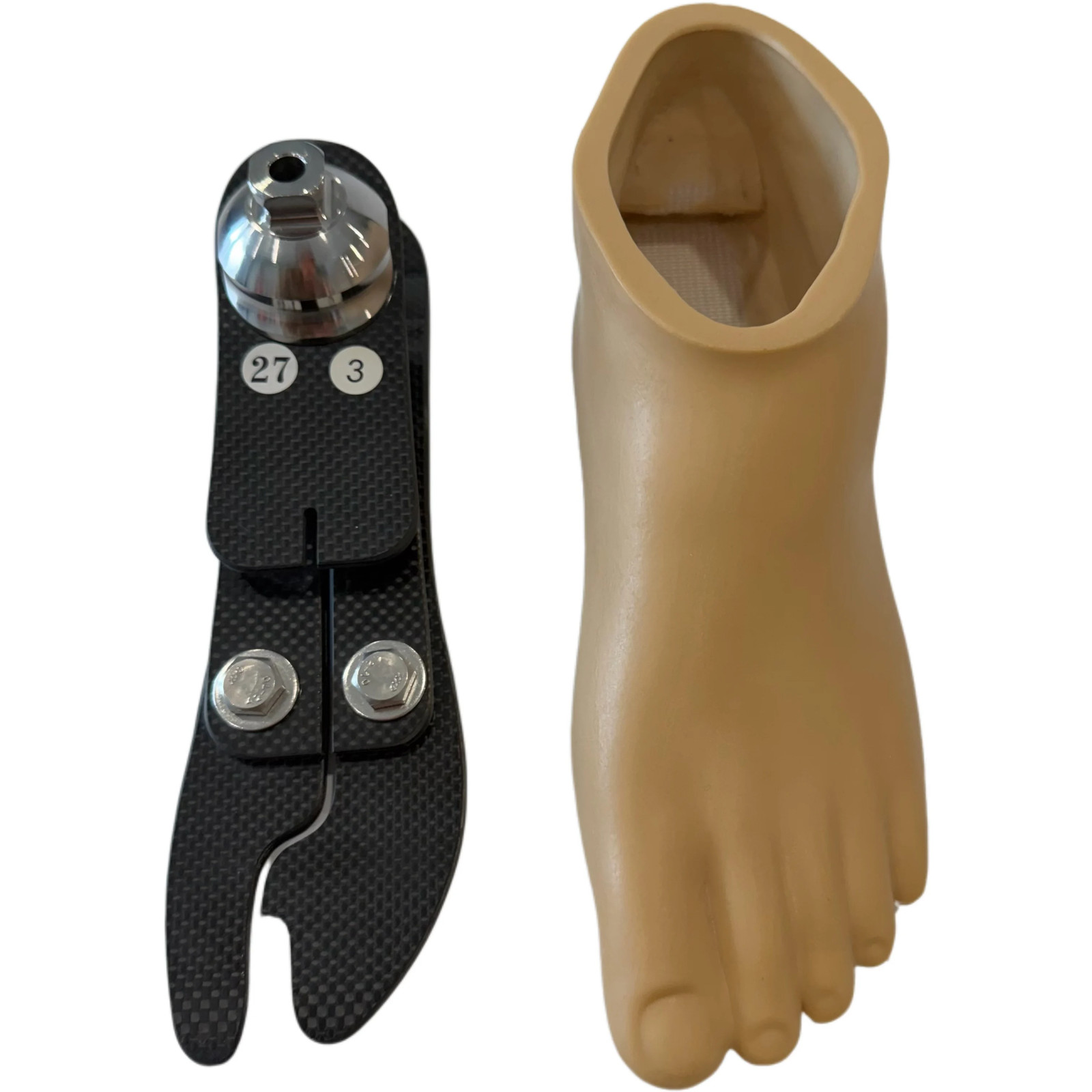 Prosthetic Carbon Fiber Foot Split Toe 22-27cm 100kg Lightweight