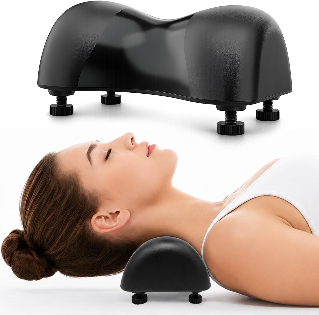 Neck Stretcher for Pain Relief Cervical Traction Device Pillow TMJ & Neck Hump