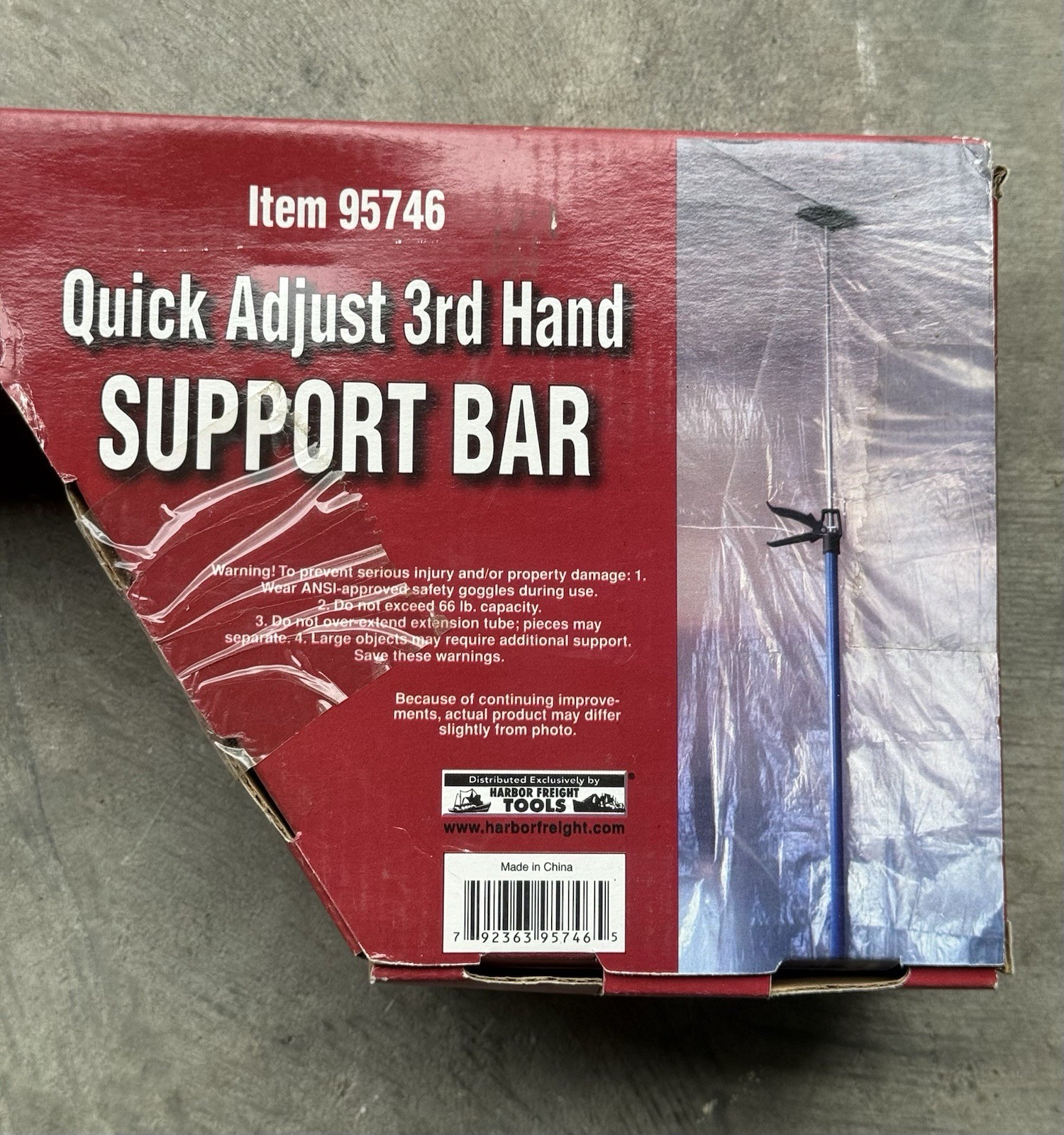Tools Quick Adjust 3rd Hand Support Bar 95746 Adjustable Extension Clamp