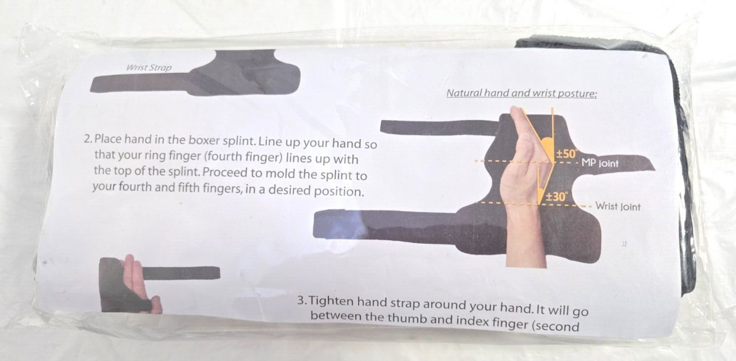 Boxer Splint Medium Left Metacarpal Splint For Boxer’s Fracture 4th, 5th Fingers