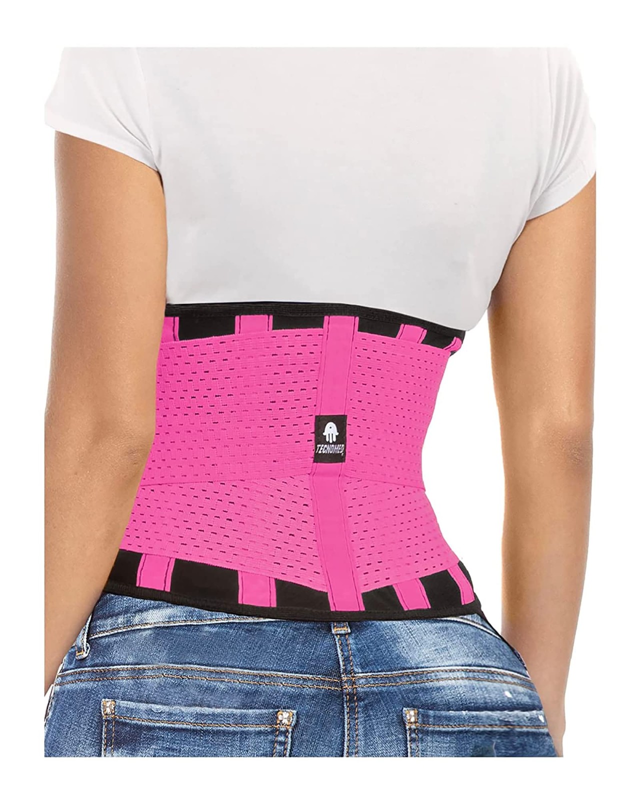 Tecnomed Back Brace For Men & Women – Immediate Relief from X-Large, Pink