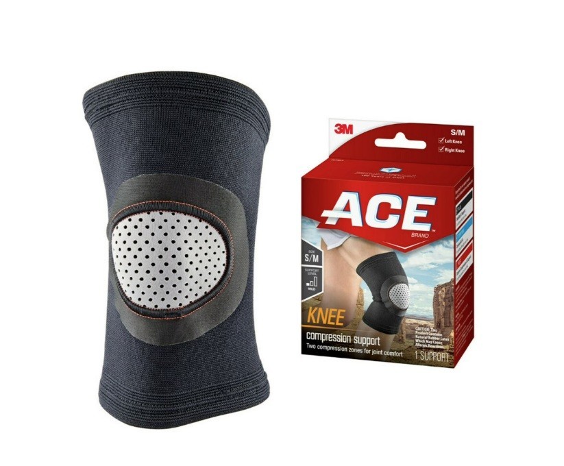 Ace Compression Knee Support Soft Neoprene Blend Soothing Small Medium Size