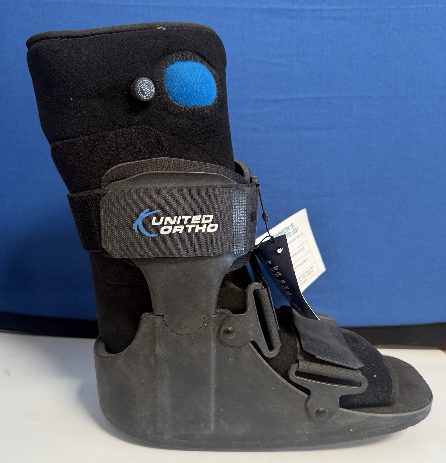 United Ortho Air Cam Walker Fracture Boot, Medium, Black Long Tall Top