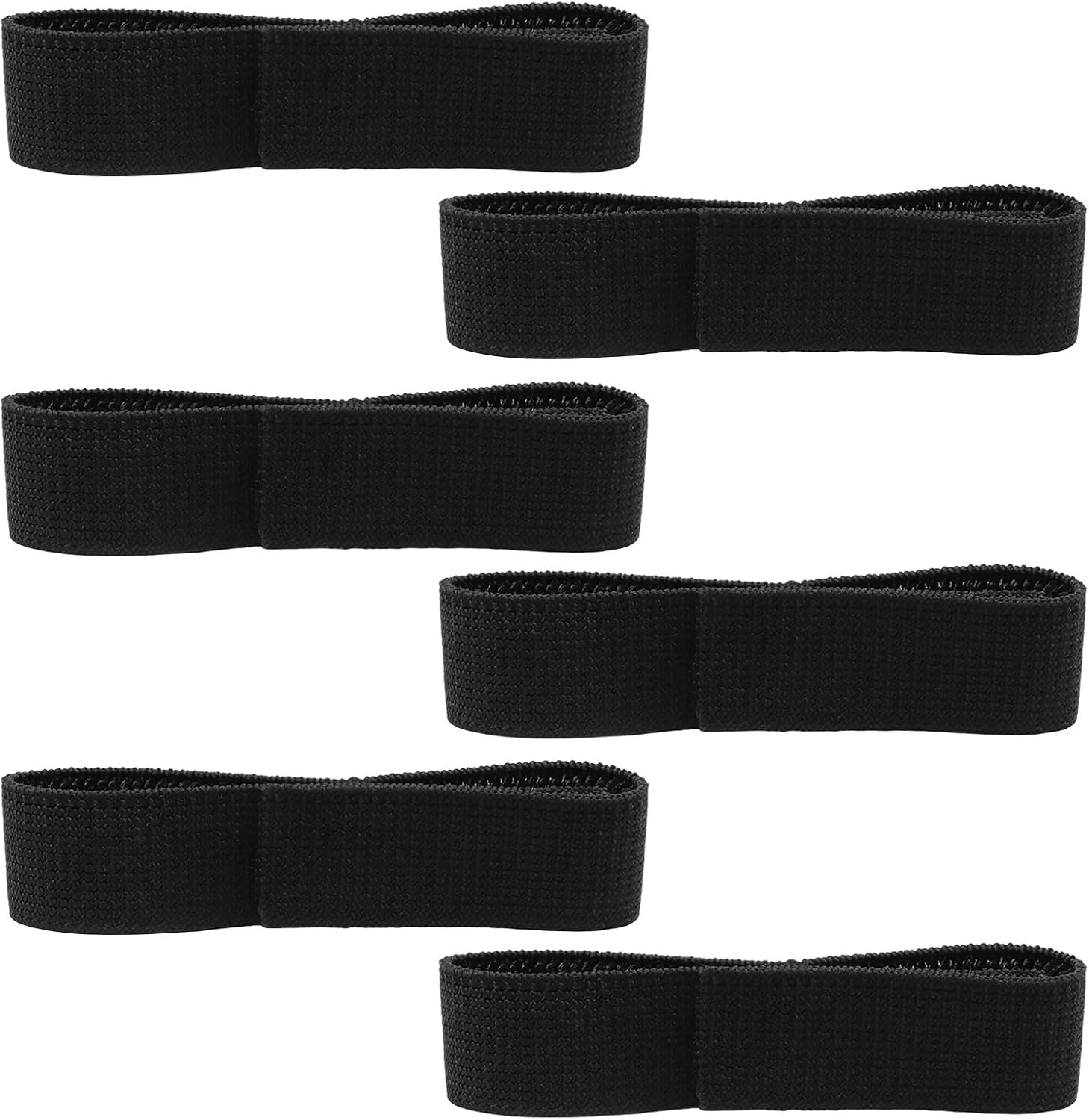 Adjustable Ankle Straps, 6-Pack | Elastic Leg Bands, Hook and Loop Closure, Mult
