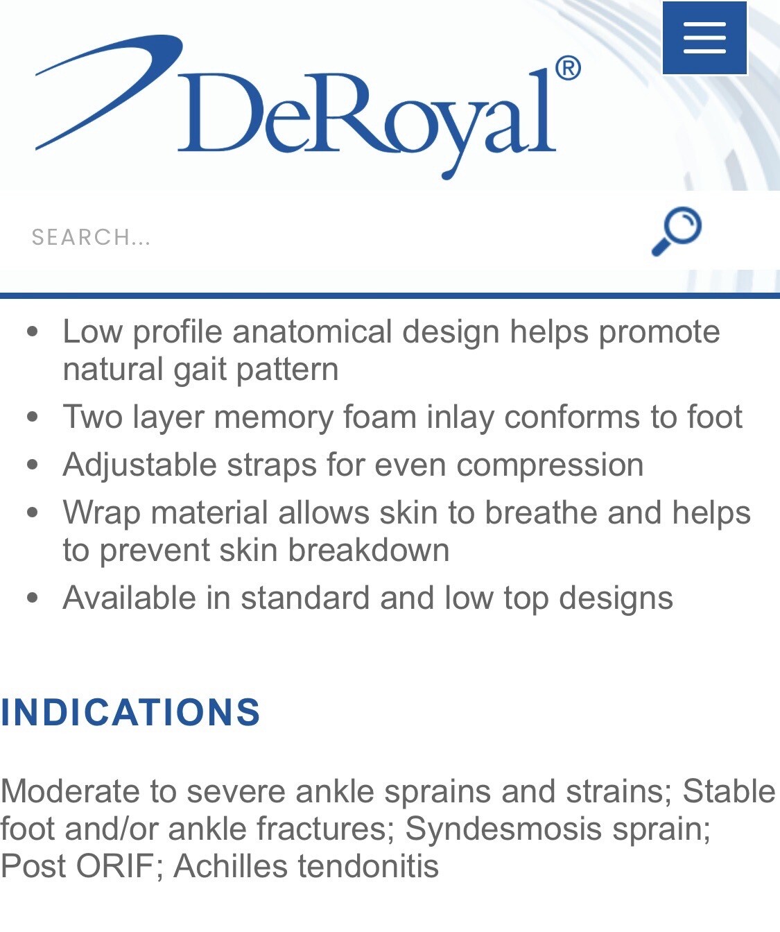 1-DeRoyal Tracker EX Walker Closed Heel With Wide Foot Plate XL SEALED 15590008
