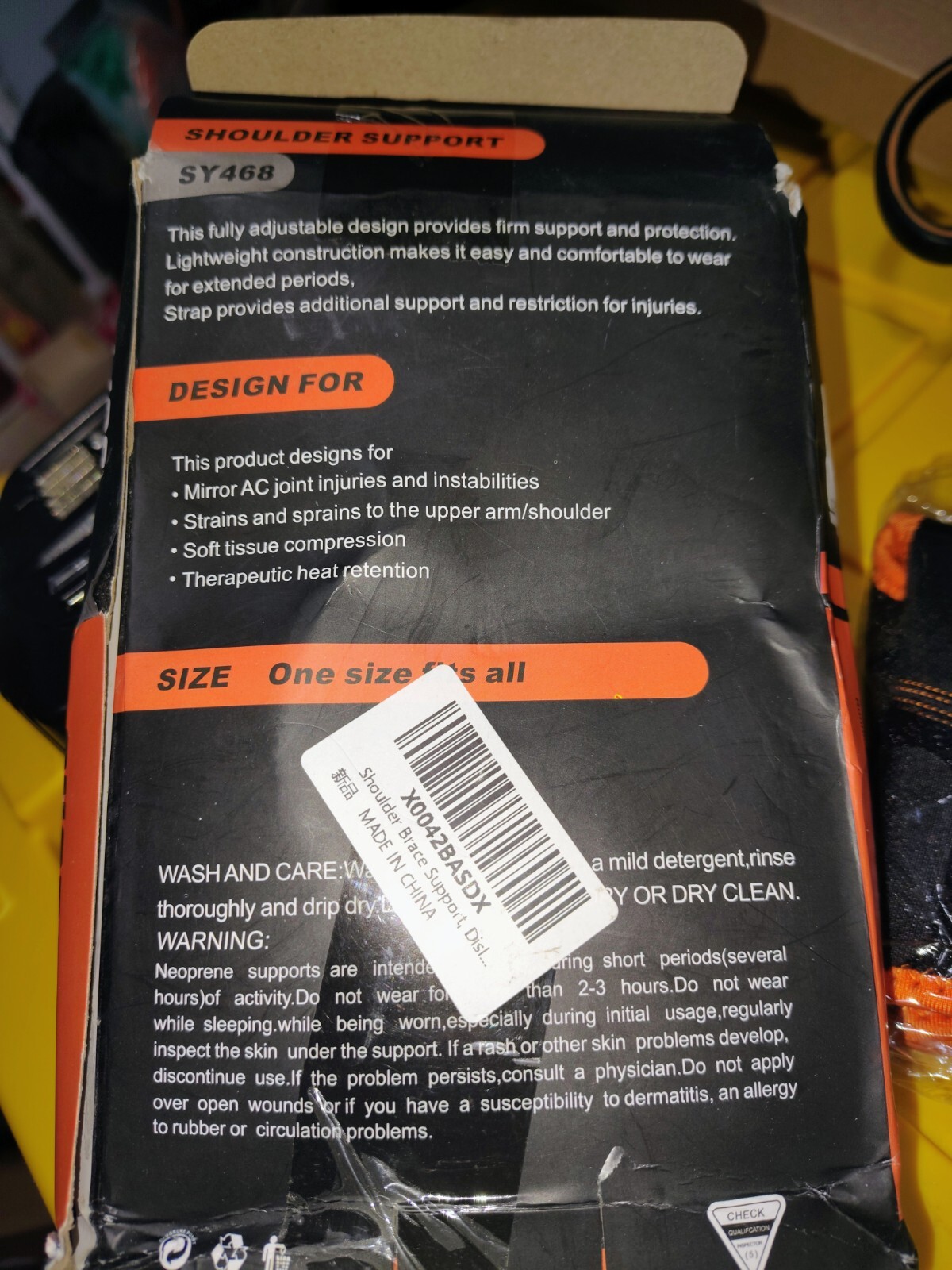 so-young Universal Right Left Shoulder Support Wrap brace Level 2 one size New