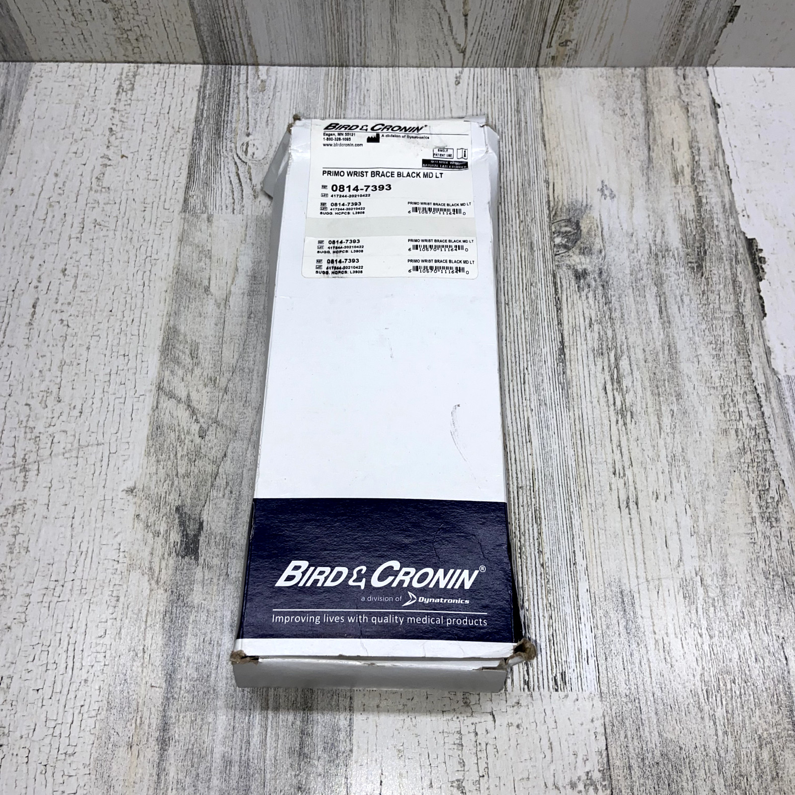 Bird and Cronin Primo Wrist Brace Clack Med. Left Hand 0814-7393