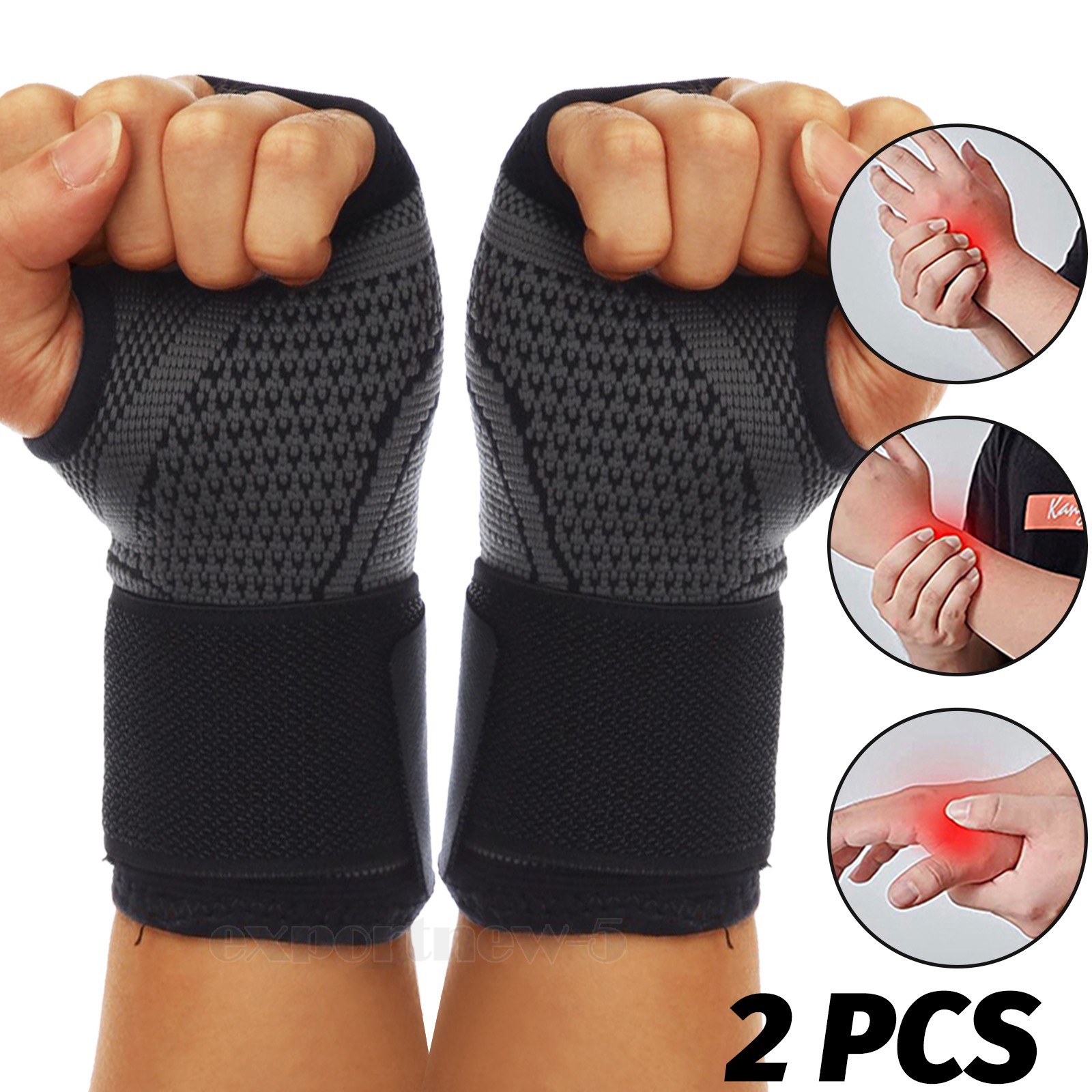 Copper Wrist Compression Glove Hand Support Pain Relief Joint Self Care Single