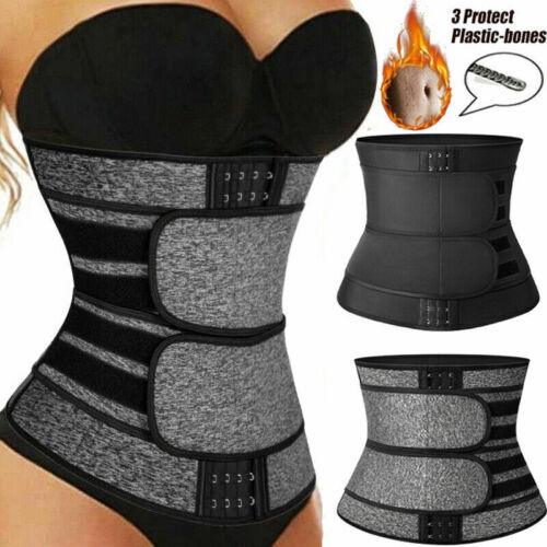 Women Trimmer Belt Waist Trainer Sweat Shaper Stomach Fat Burner Weight Loss