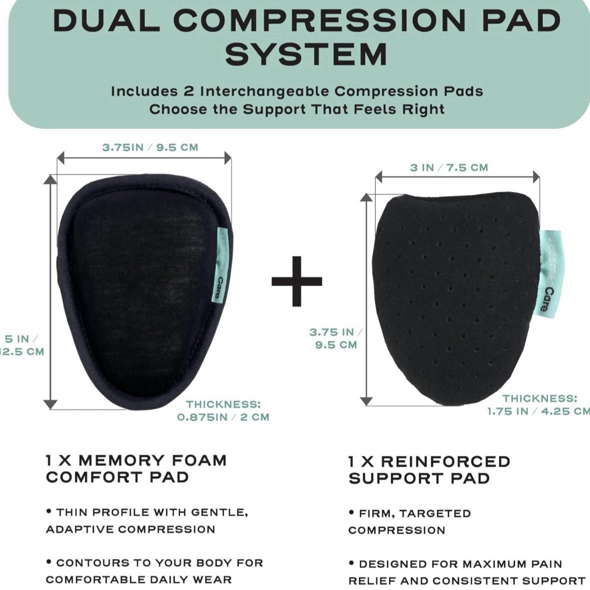 Abdomencare Inguinal Hernia Support Belt for Men & Women with 2 Compression Pads