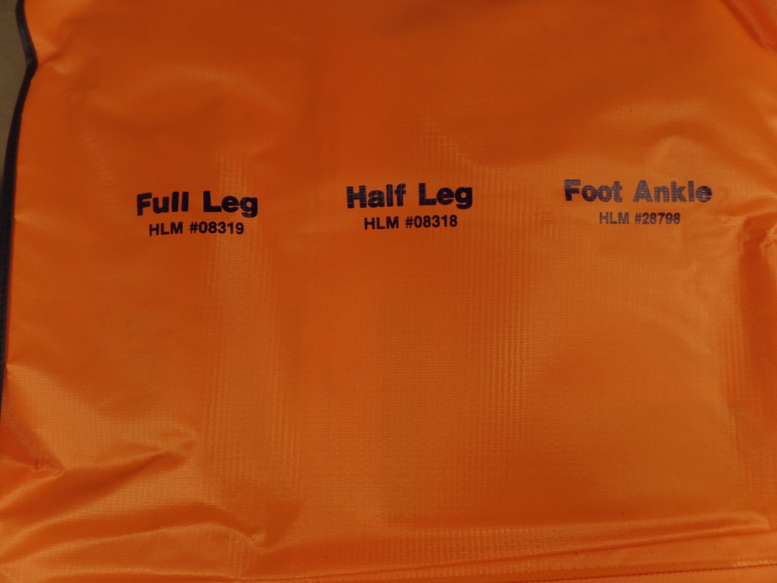Inflatable Air Splint Kit 6 Pieces for Arms and Legs New Old Stock Never Used