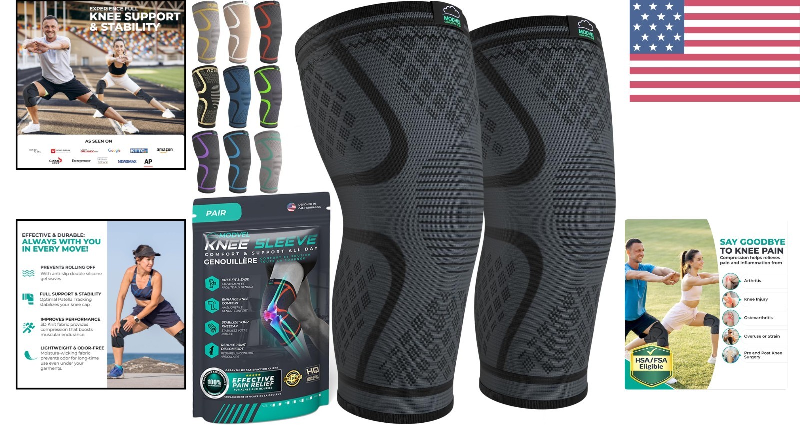 Ultimate Knee Support with Compression – Ergonomic Design for Active Life