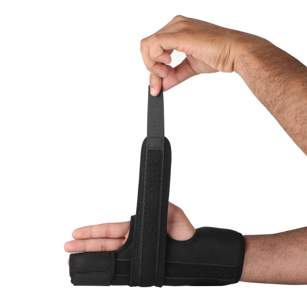 Boxer Finger Splint-Padded Support Brace with Removable Splint for Boxer Fractur