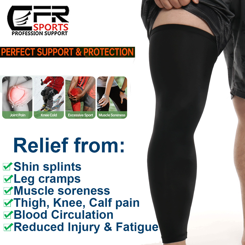 Copper Compression Socks Calf Shin Leg Protector Running Fitness Medical Sleeve