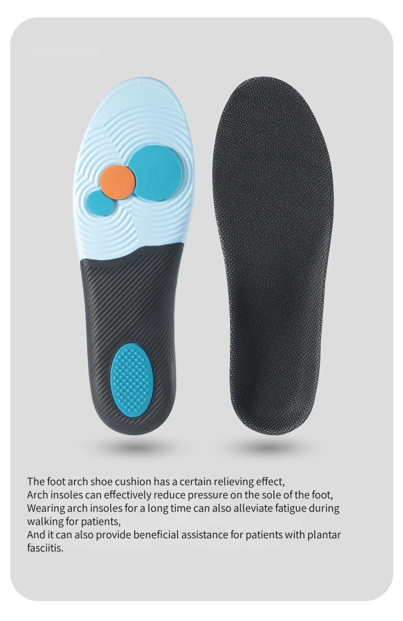 1Pair Orthopedic Pads Sports Shoes Insoles Arch Support Insole for Feet Plantar
