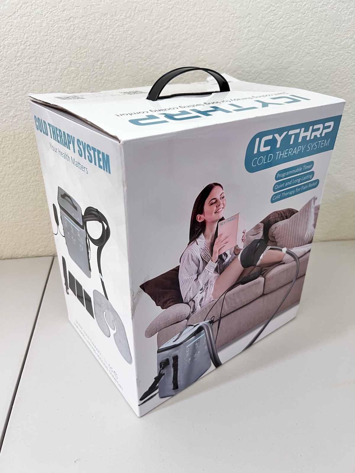 Cold Therapy Machine 12qt with Programmable Timer, Portable Ice Machine for Knee