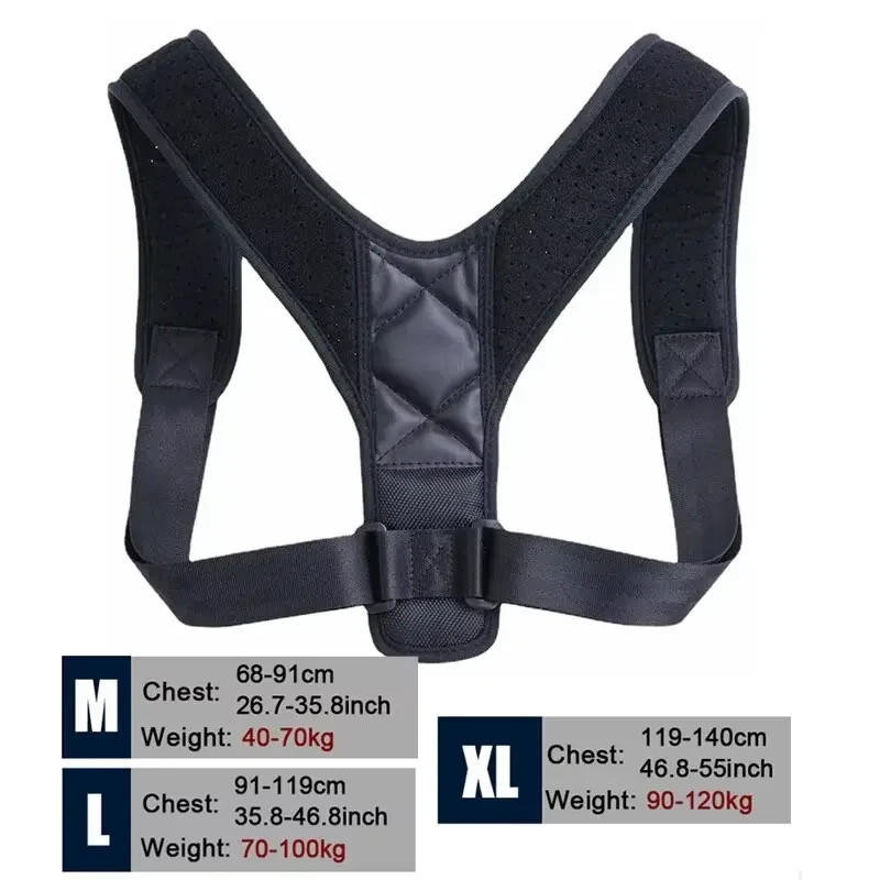 Posture Corrector Adjustable Back Brace Shoulder Support Clavicle Belt Men Women