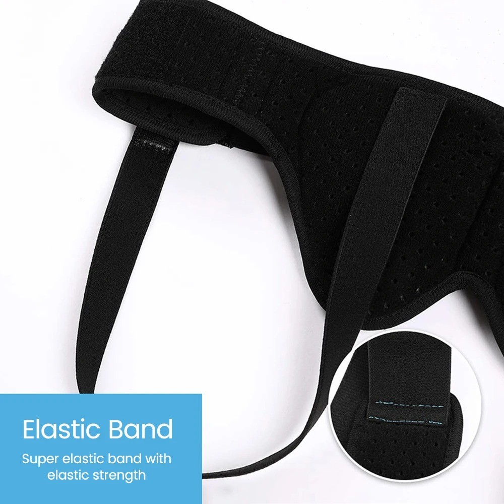 Men Hernia Support Belt Truss For Inguinal Groin 2 Removable Compression Pads US