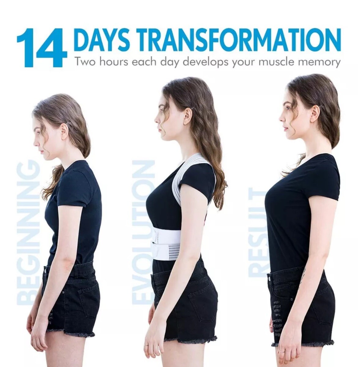 3 Pack Back Posture Correctors With S, M, L for Women, Men, Teen
