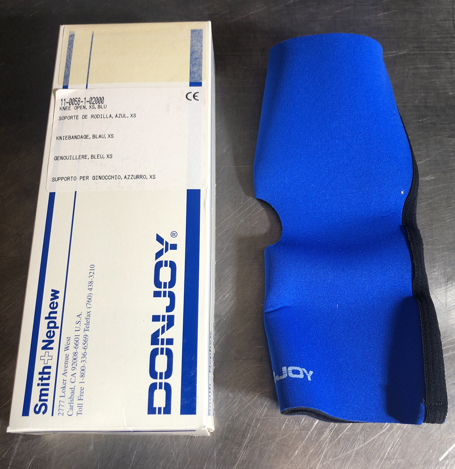 DonJoy 11-0058-1-02000 KNEE OPEN, size XS, BLU, NOS