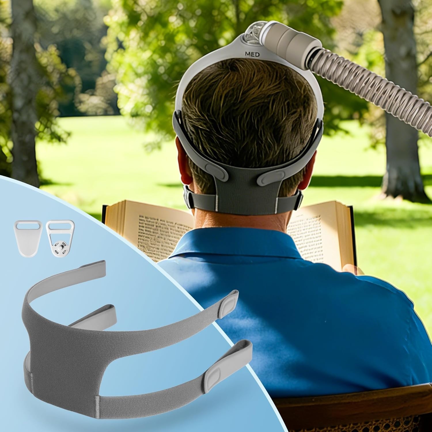 Replacement DreamWear Headgear with Non-Slip Design for All-Night Use