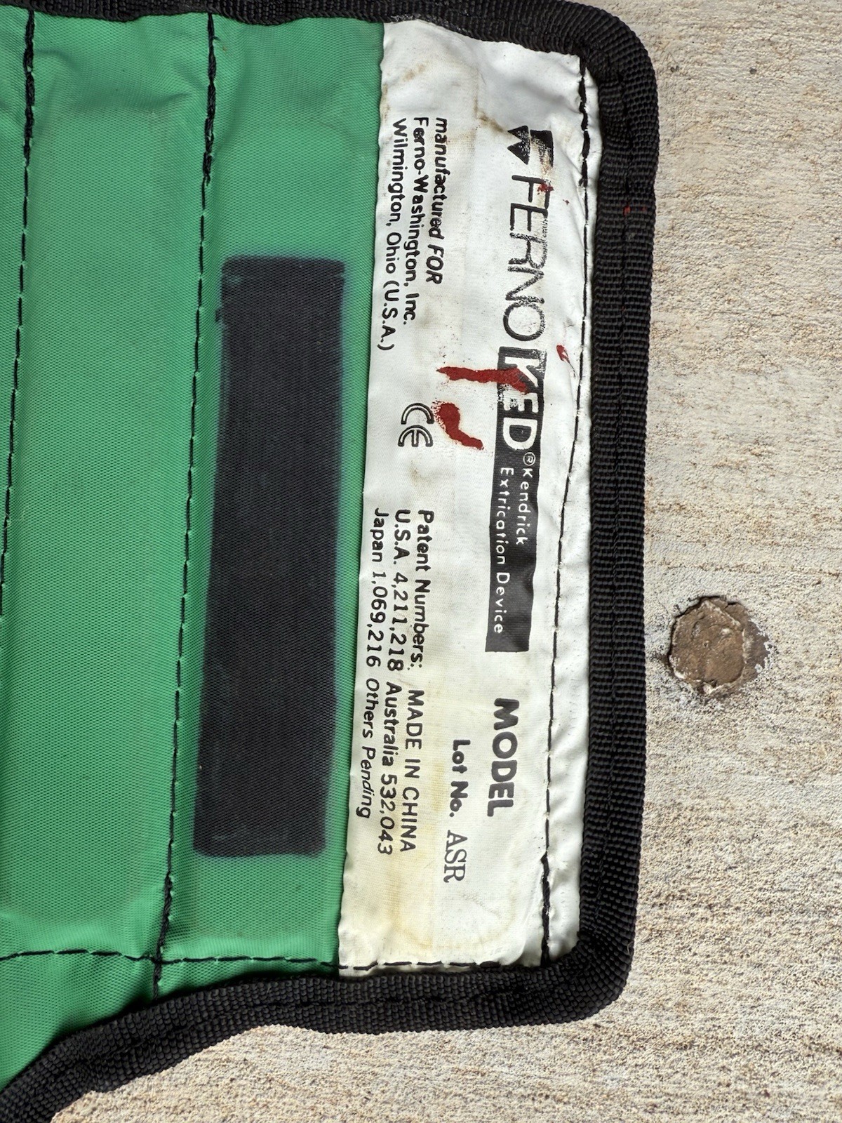 Ferno Ked Fernotrac Traction Splint Model 125 Without Carrying Bag