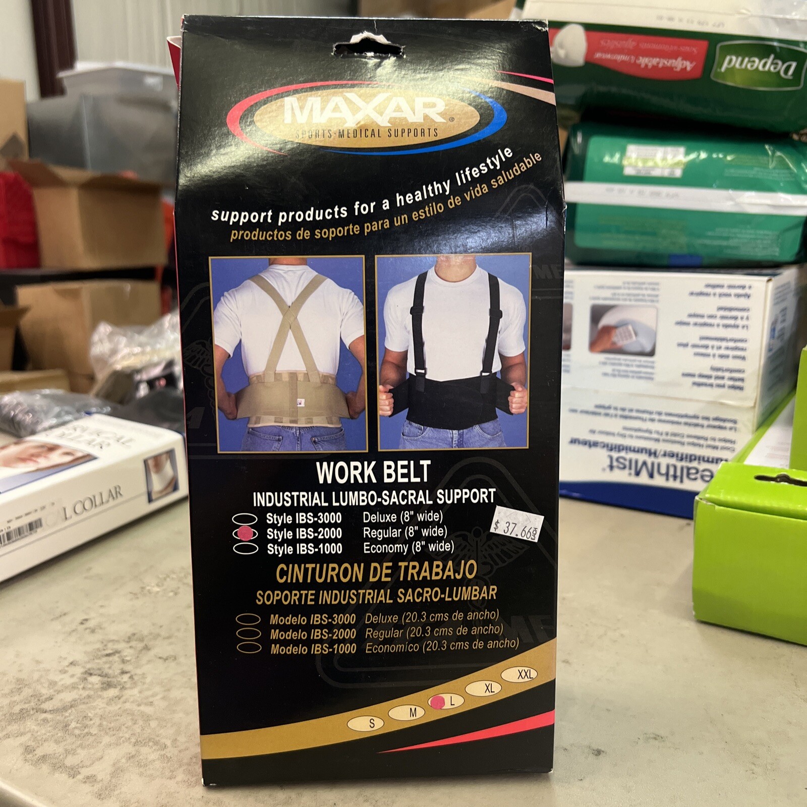 MAXAR WORK BELT Style IBS-2000 Size Large New In Box
