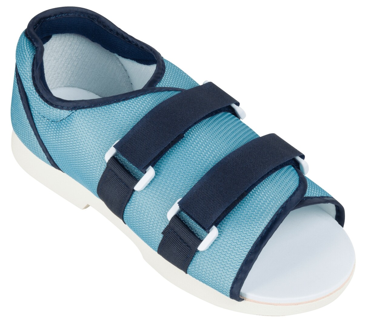 Ossur Blue Mesh Top Post-Op Shoe Medium Extended Strap / Dual Side Closure 17015