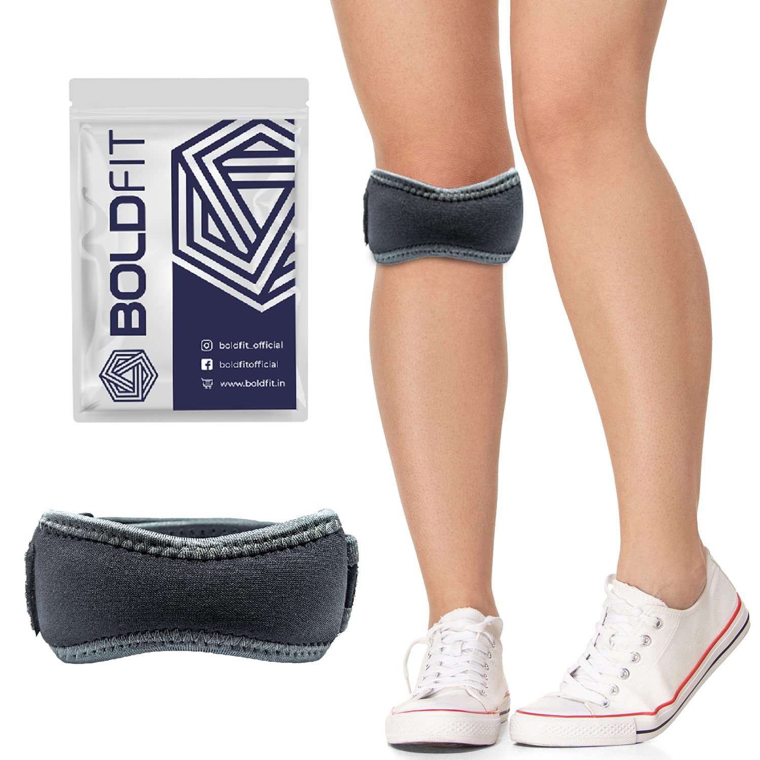 Boldfit Patella Knee Support Strap For Gym Workout 1 Piece
