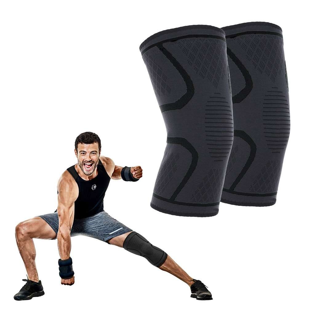2/4-Pack Knee Sleeve Compression Brace Support Sport Joint Pain Arthritis Relief