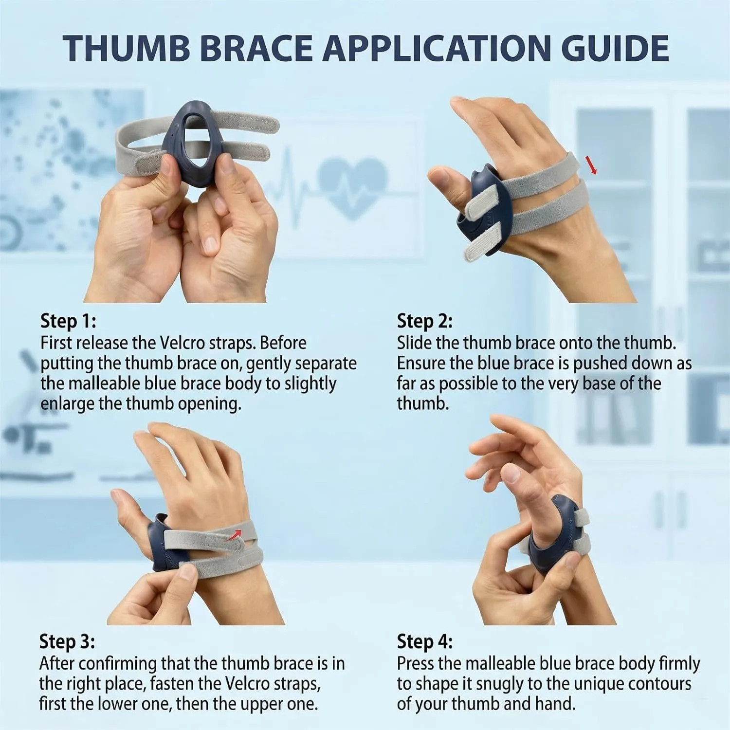 CMC Joint Thumb Arthritis Brace Support For Osteoarthritis Pain Relief Medium…