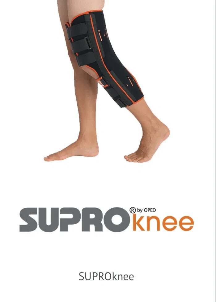 SUPROknee Knee Panel Splint Oped 20° 50CM Rail Immobilization Medical Sz Small