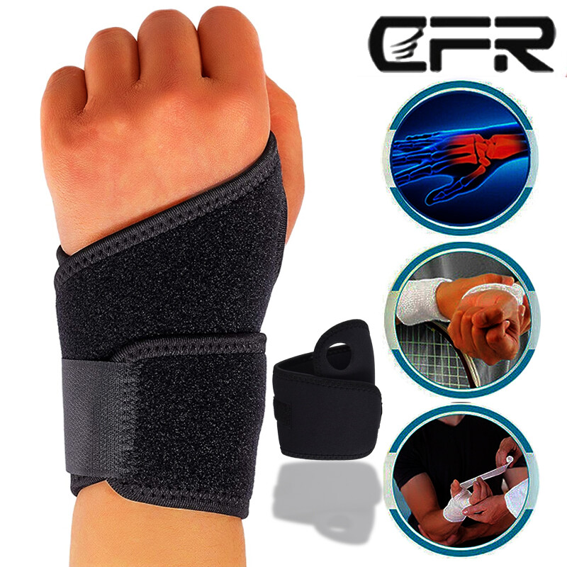 Copper Wrist Support Brace Compression Gloves Carpal Tunnel Hand Arthritis Strap