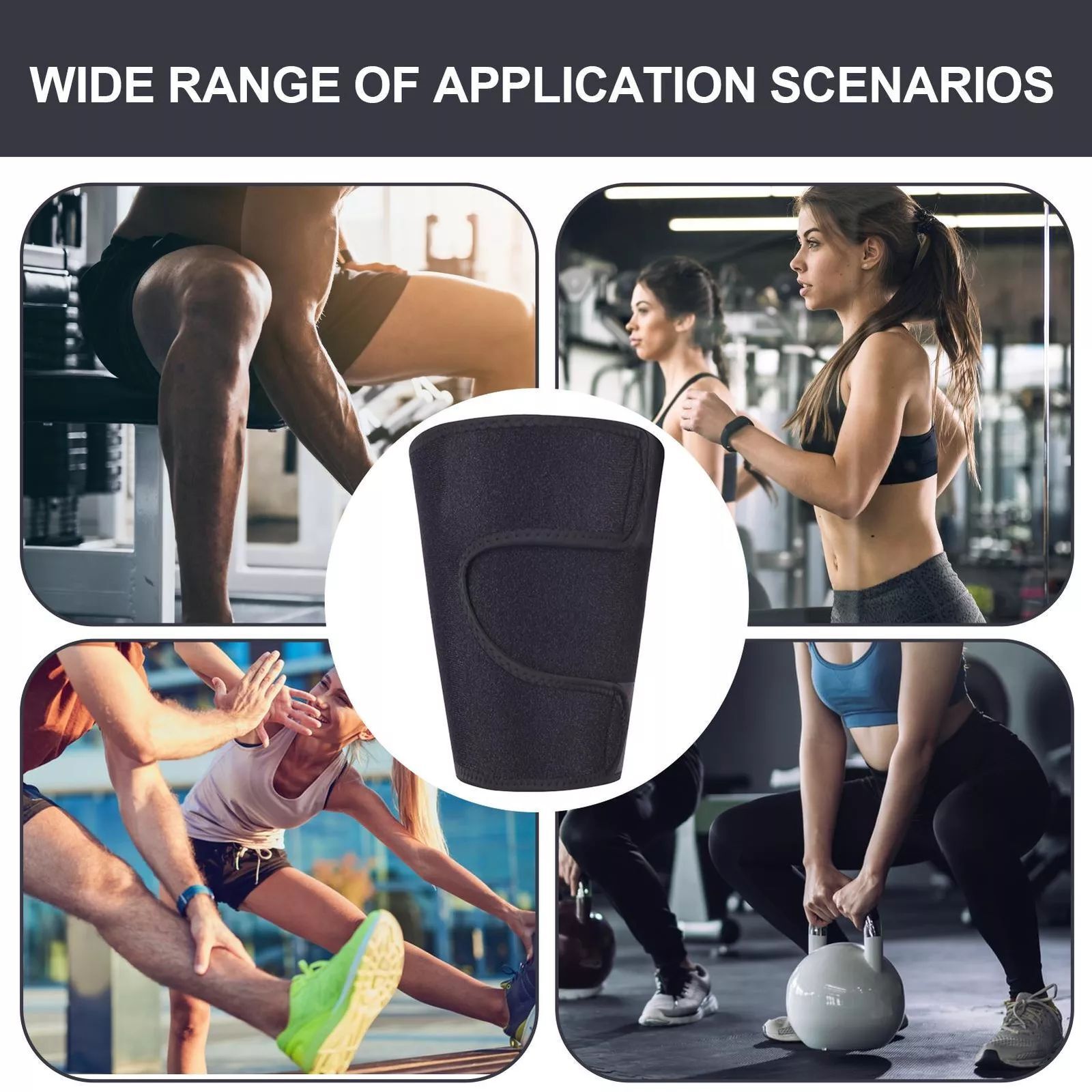 Thigh Support Brace Groin Compression Sleeve Quadricep Sciatica Wrap Strap Belt+