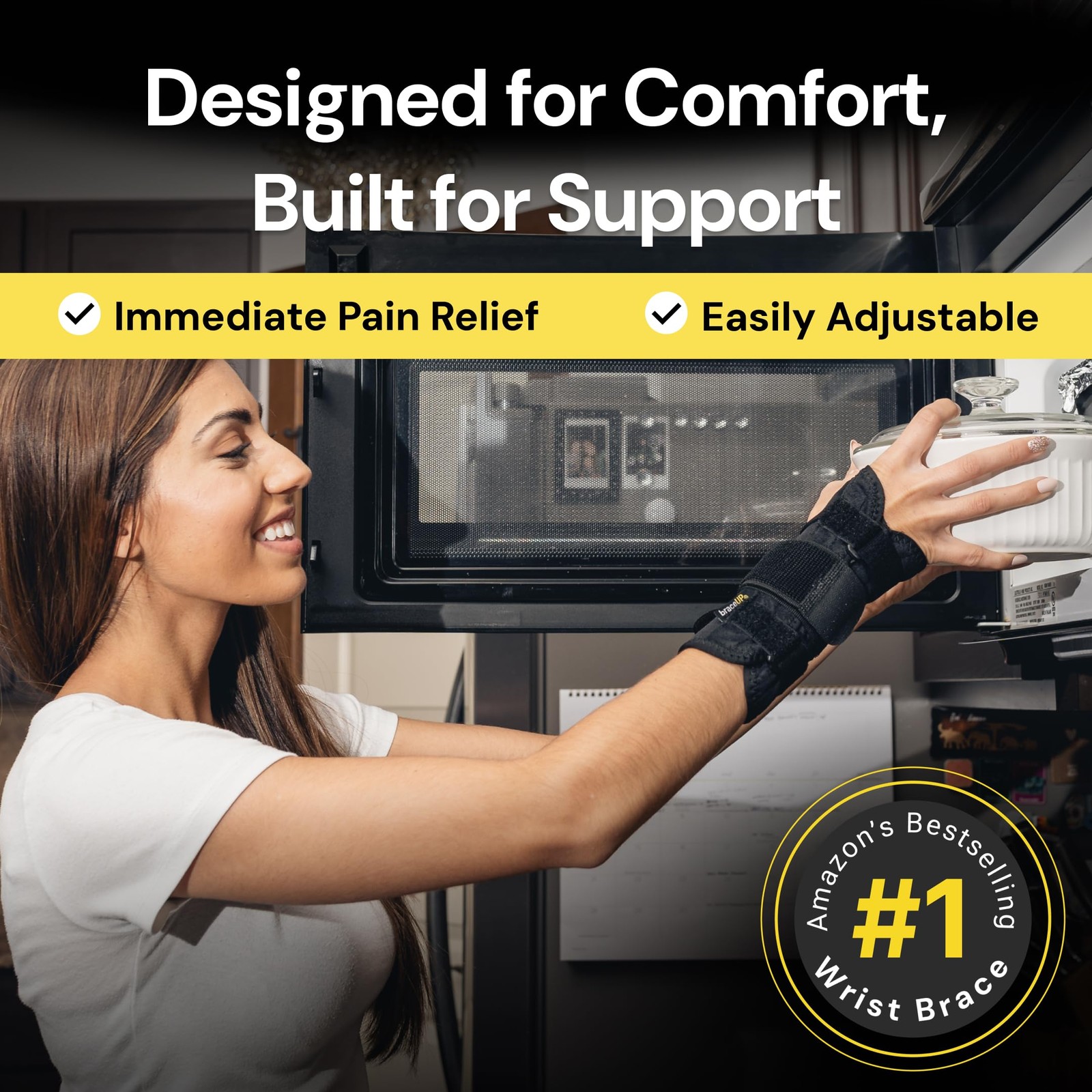 BraceUP Carpal Tunnel Wrist Brace for Women and Men – Metal Wrist Splint for …