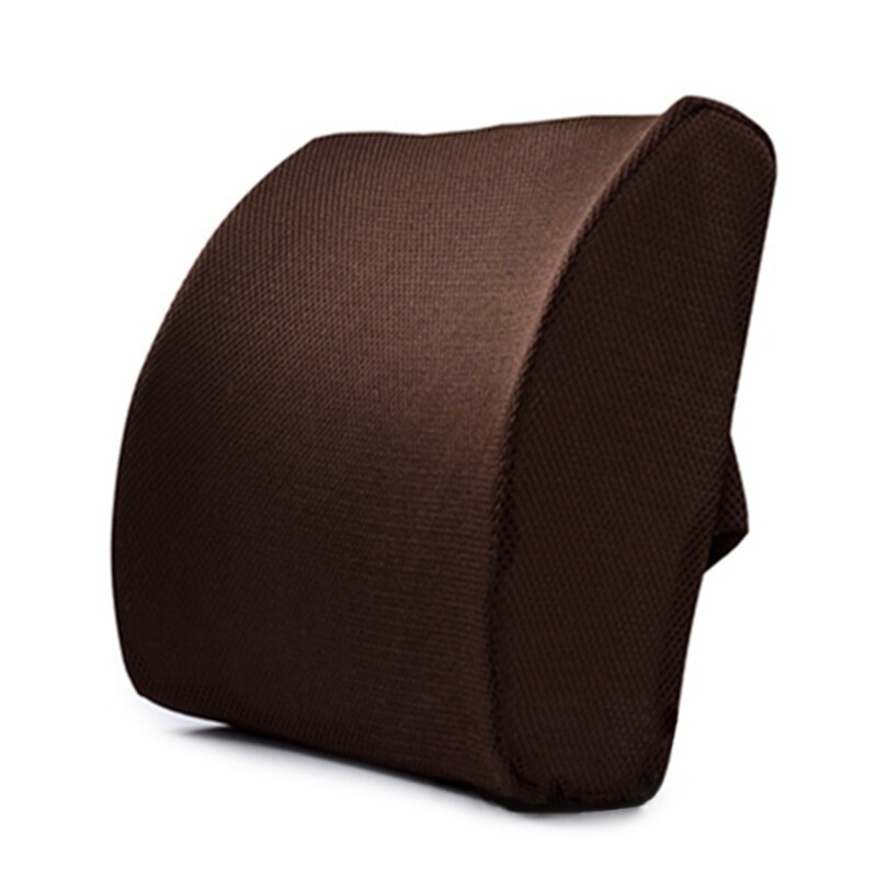 Lumbar Car Seat Back Support Cushion Memory Foam Waist Pillow Office Home Chair