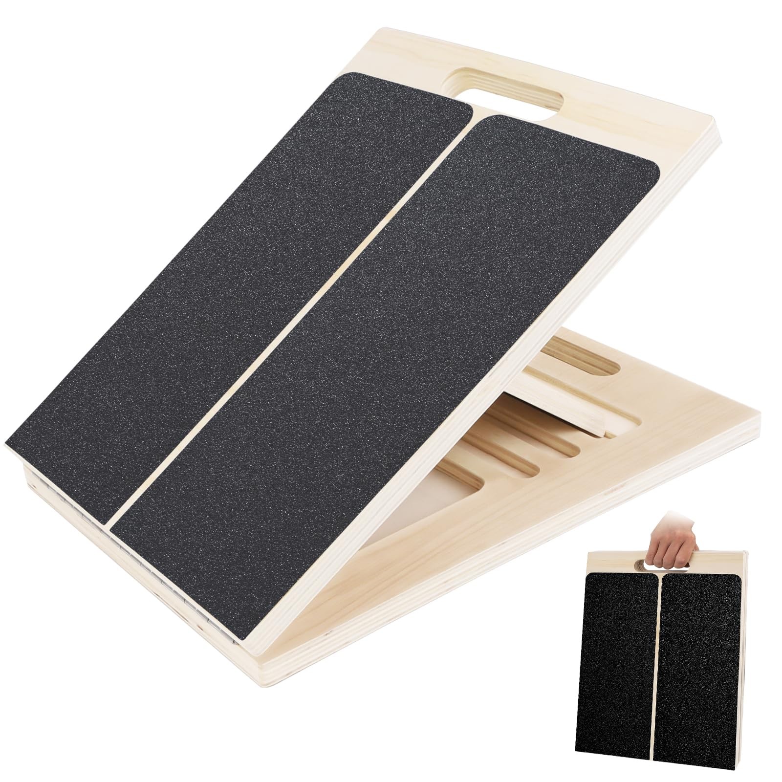 Slant Board for Calf Stretching, 15.6 x 11.7 x 1.6 Inch, Fig. Reactionary