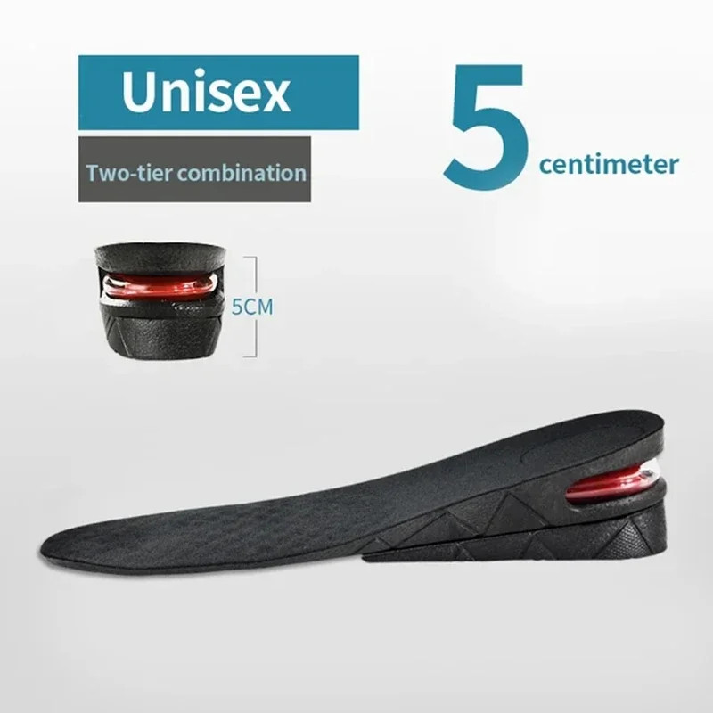 NEW 1Pair Height Increase Insole for Feet 3cm 5cm 7cm 9cm Variable Height Shoes