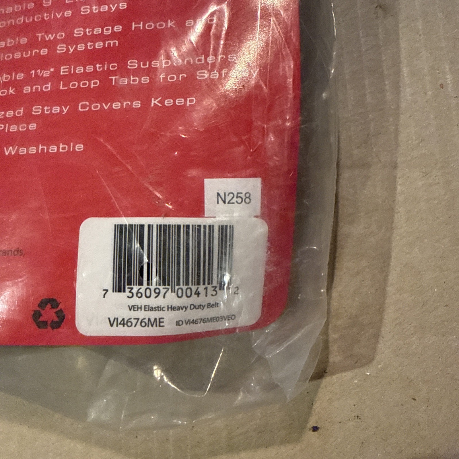 Valeo VI4676ME Heavy-Duty Elastic Back Support, Black, Medium