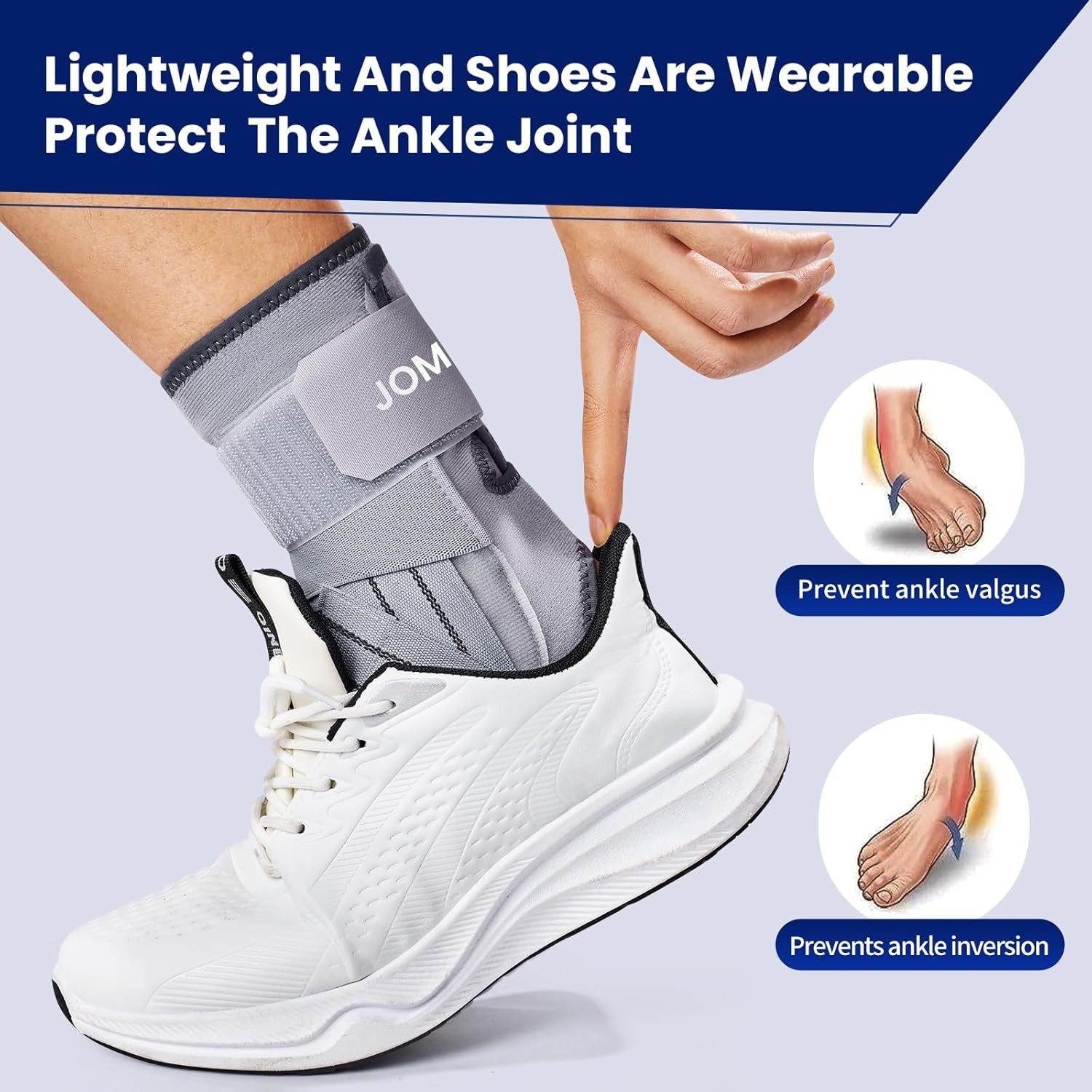 Ankle Brace Adjustable Support Stabilizer for Sprains Tendon Pain Left XL