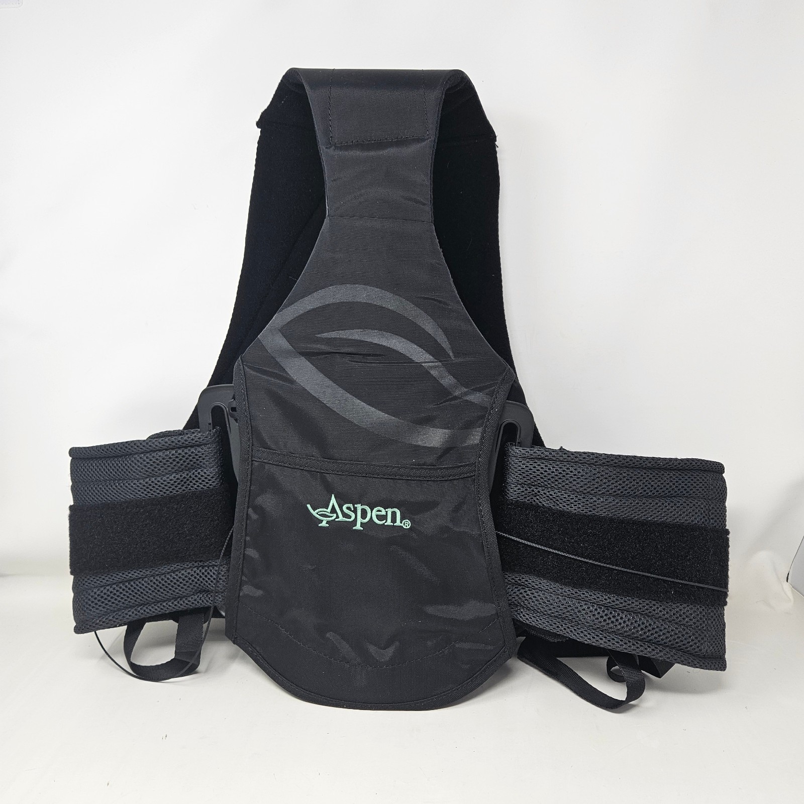 Aspen Horizon Adult One Size Adjustable Back Brace Black