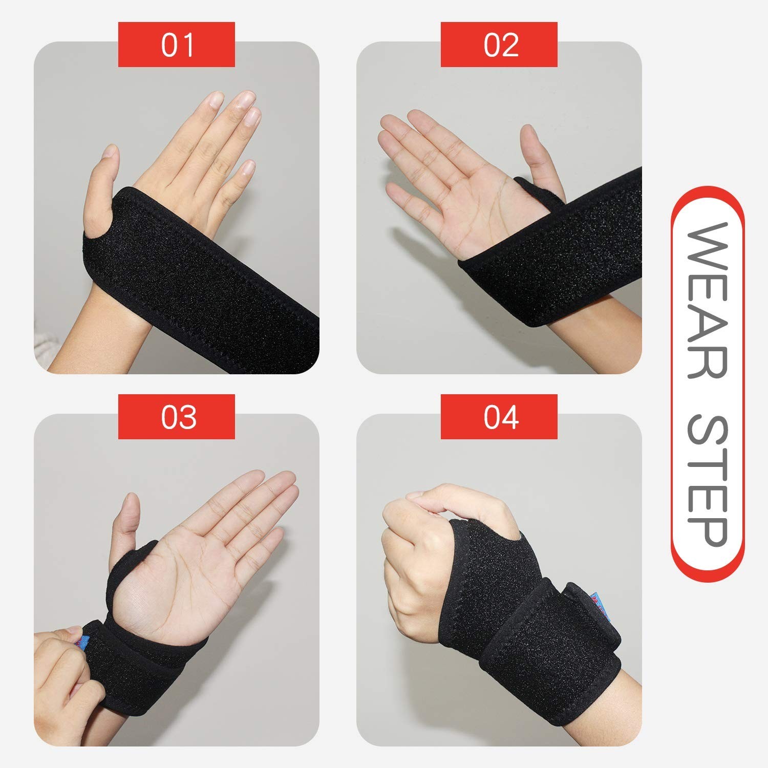 Reversible Wrist Support Straps – 2-Pack for Sports Injuries & Tendonitis Relief