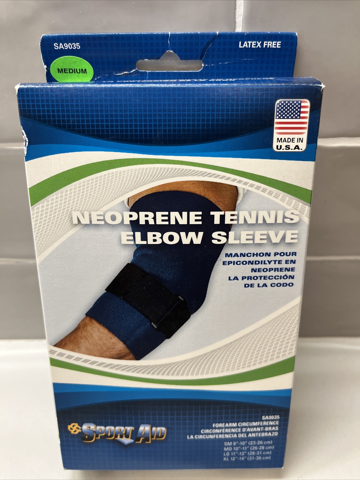 Sport Aid Neoprene Tennis Elbow Sleeve Size MEDIUM NIB NEW