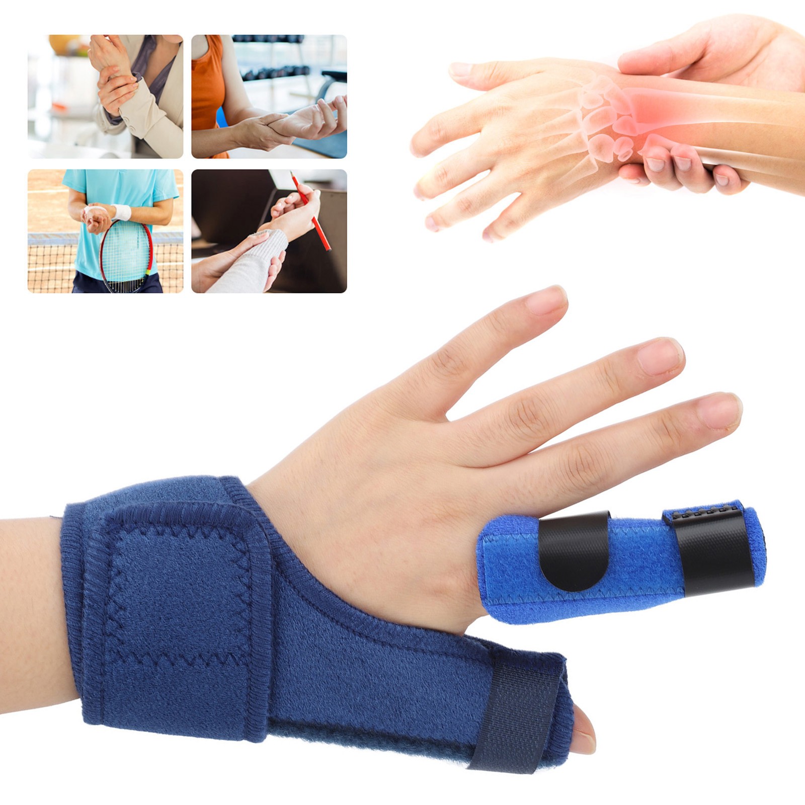 1 Thumb Splint Brace Comfortable Support For Arthritis Relief Blue