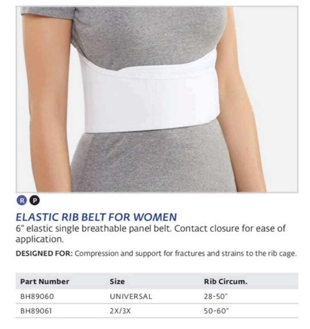 Bell-Horn Elastic Rib Belt For Women White Universal