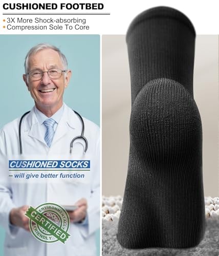 Compression Socks 3Pairs-15-20mmHg Circulation Small-Medium 3pairs-black6510