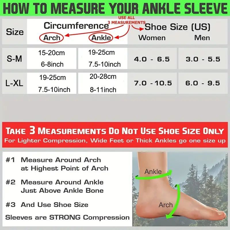 2Pair 20-30mmHg Ankle Brace Compression Sleeve Support Socks Foot Fasciitis Pain
