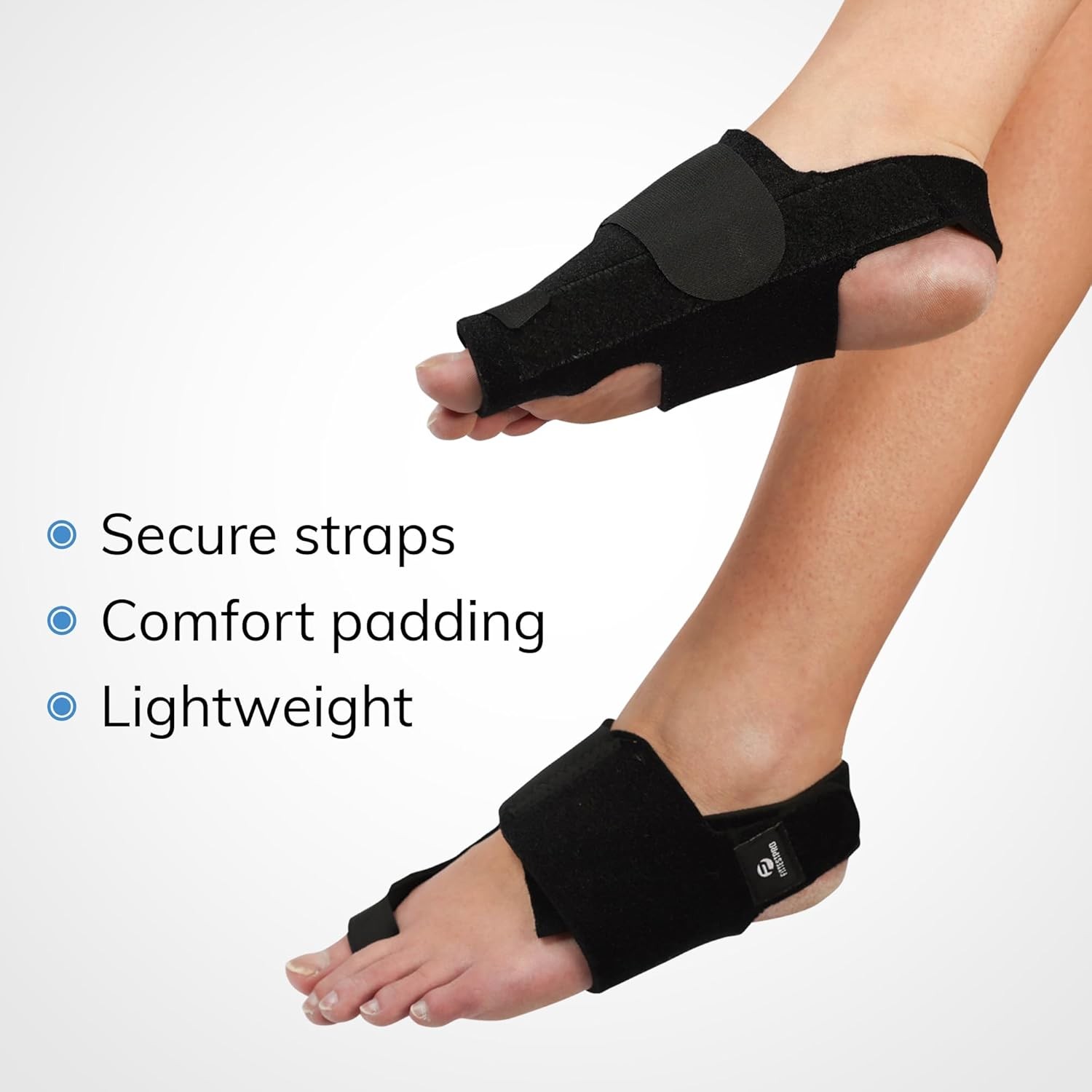 Fittest Pro Bunion Corrector (2pcs) FSA or HSA Eligible, Orthopedic Black
