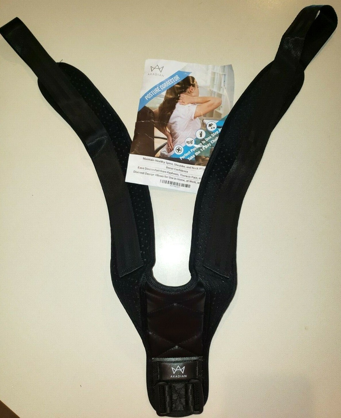 NEW NIP POSTURE CORRECTOR FOR HEALTHY SPINE SHOULDER NECK ONE SIZE FITS MOST