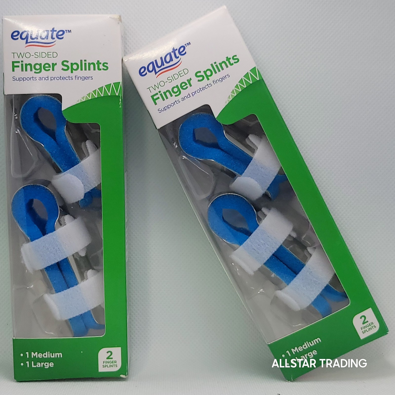Equate Two-Sided Finger Splints (4 pack) Medium / Large